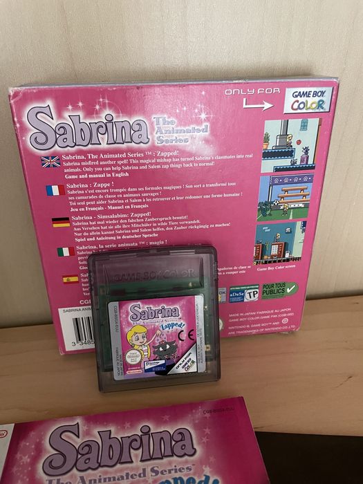 Sabrina Zapped Jogo Gameboy Color completo a funcionar