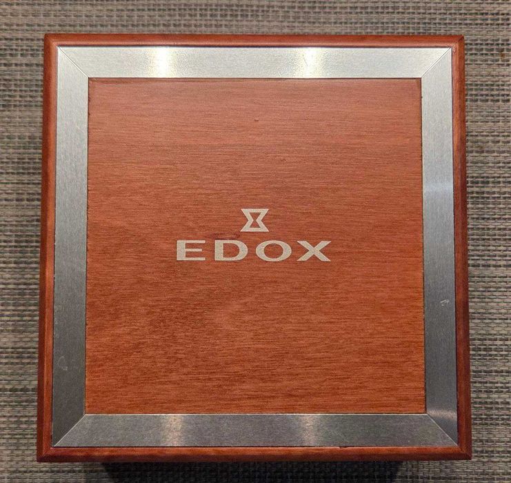 Edox Les Vauberts 10005 zegarek męski Swiss Made + pasek + pudełko