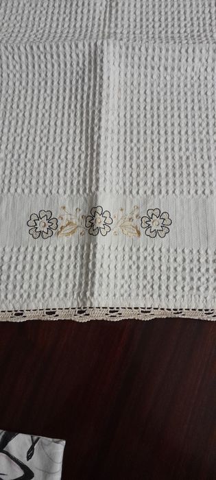 Toalha de mesa rectangular em algodao