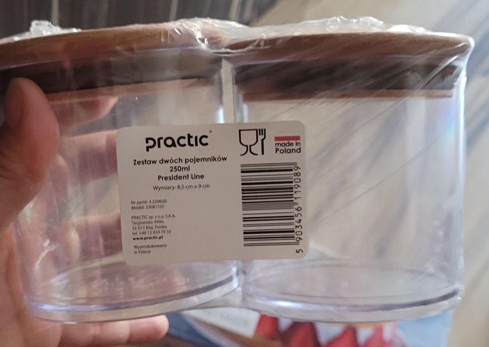 Pojemnik 250 ml pokrywa bambus