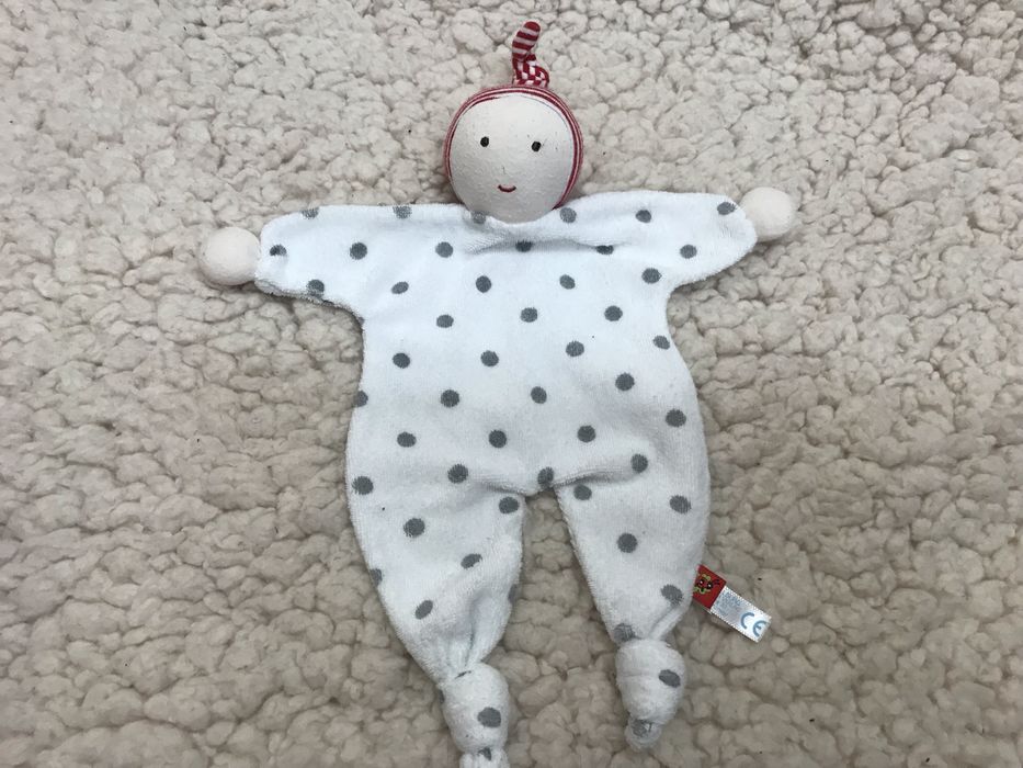 Przytulanka zabawka szmatka niemowlęca mała lalka