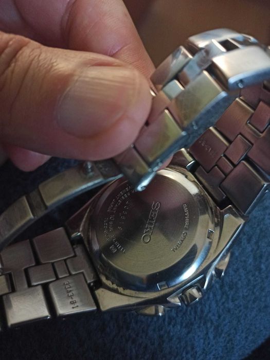 Raro Seiko Arctura kinetic Cronograph Snl003p1 Cronógrafo Cinético