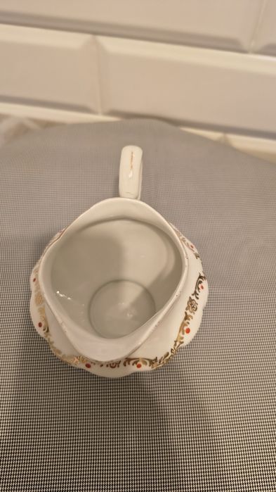 Mlecznika fason Maria Teresa prl porcelana Bogucice malarnia Katowice