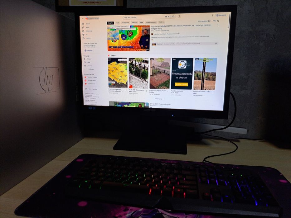 komputer gemingowy zestaw plus parametry na zdjęciu