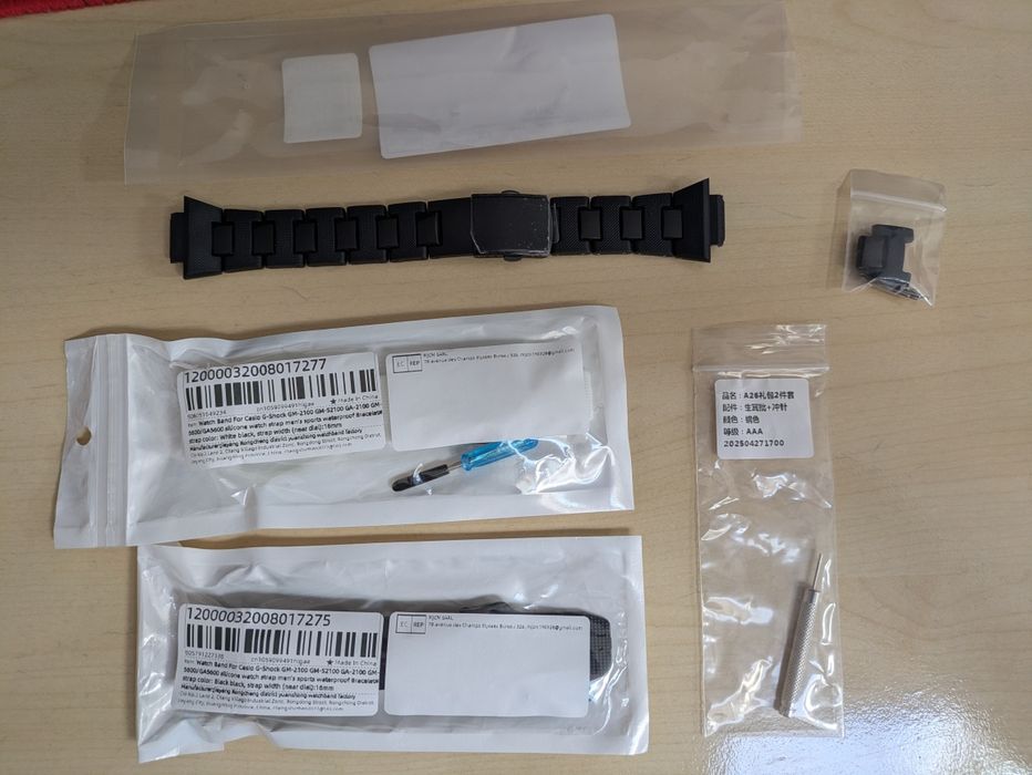 Paski Casio G-Shock GM-2100 GM-S2100 GA-2100 GM-5600/GA5600 combi/czarna/biała