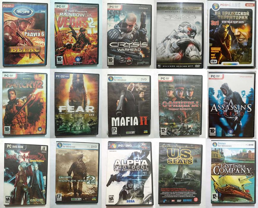Диски разные игровые для PC