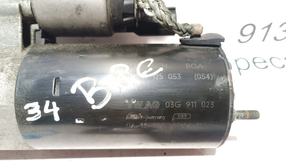 MOTOR ARRANQUE AUDI A6 C6 03G911023 0001125053 A4 B6 A4 B7 SEAT EXEO