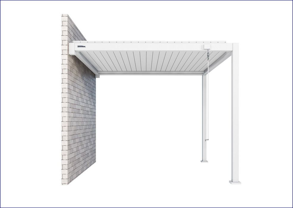 Gerda Pergola SOLEO 3x4m Biel 3m Przyścienna Aluminiowa Tarasowa Ogród