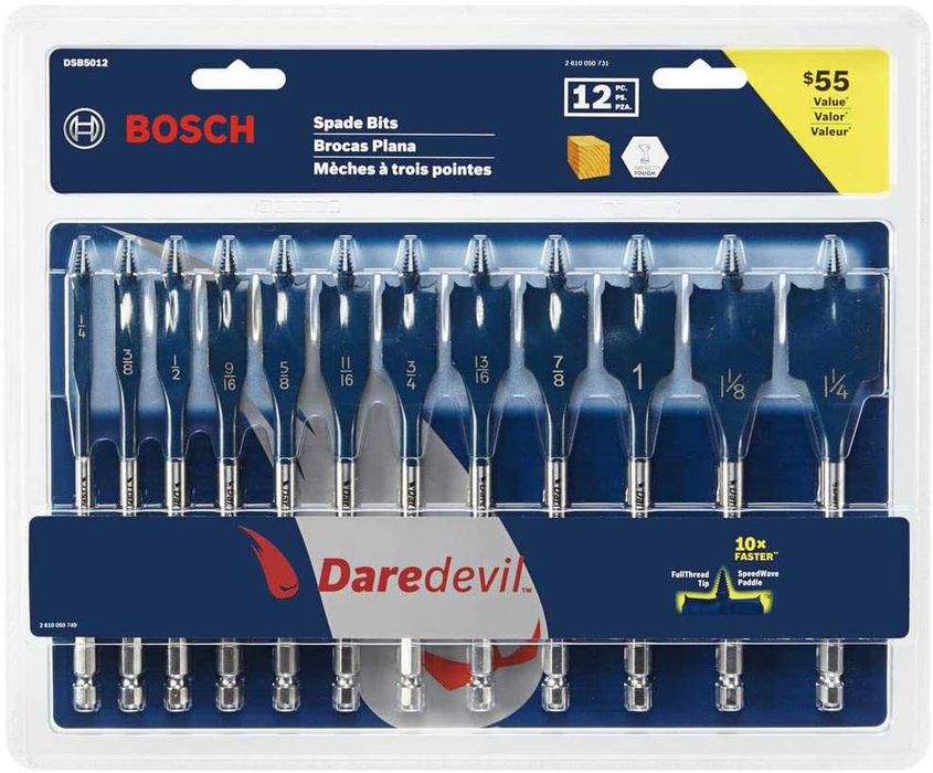 Набор перьевых сверл BOSCH DSB5012