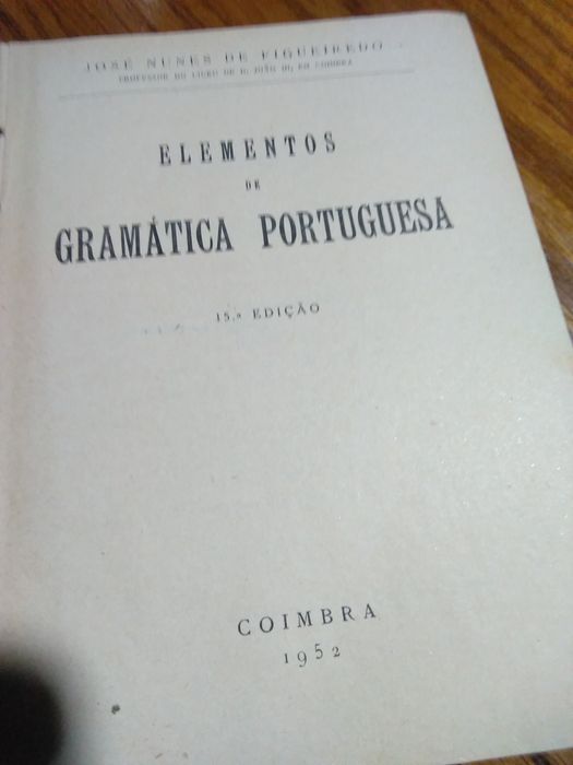 Gramática Portuguesa - 1952