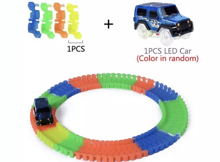 Pista de carro Magic Track Led