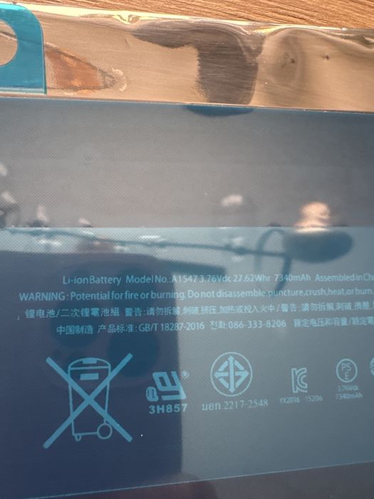 Bateria A1547 Ipad  apple nowa