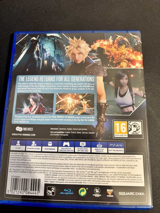 Final Fantasy VII Remake (PS4)