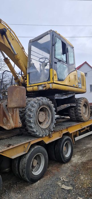komatsu pw 130 , pw160 -7 łapy pług podpory koparka koła