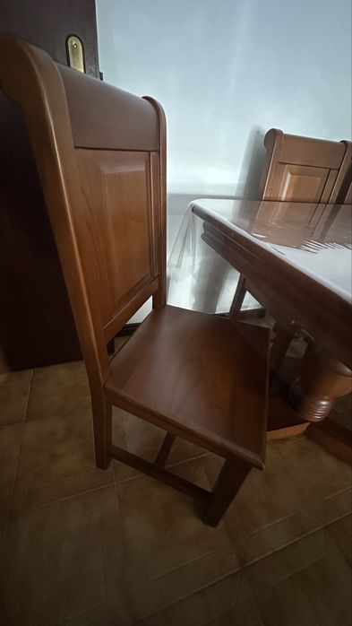 Mesa madeira macica 6 lugares