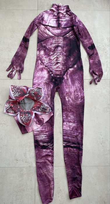 Kostium strój przebranie unisex roz.S EU160cm Stranger Things Demogorgon halloween karnawał