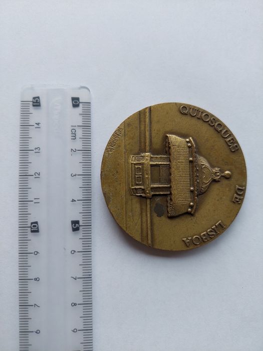 Medalha/Medalhão comemorativo de um Quiosque de Lisboa