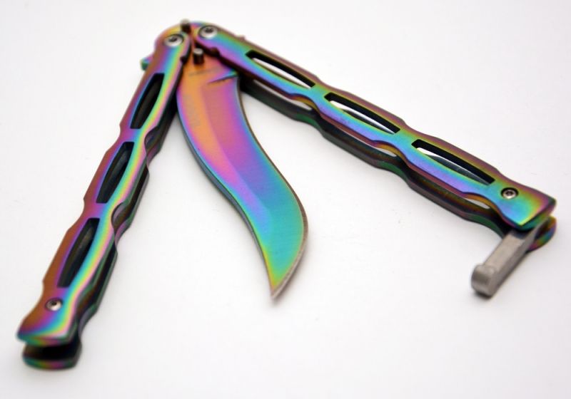 Nóż motylkowy Martinez Albainox Rainbow 36297