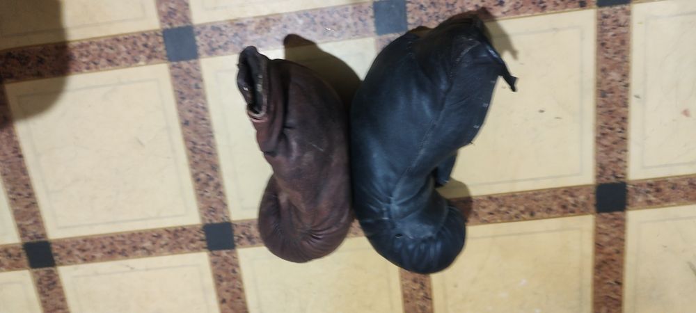 Перчатки боксерские тренировочные, натуральная кожа