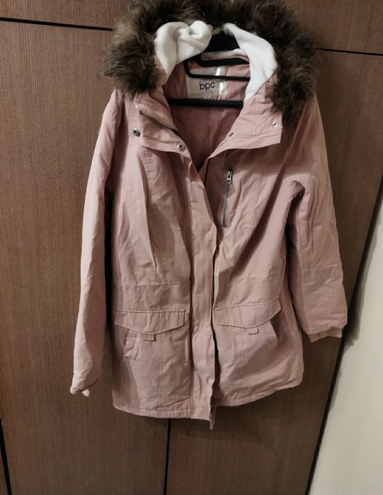 Nowa kurtka parka futerko 46 xxxl elegancka piękna