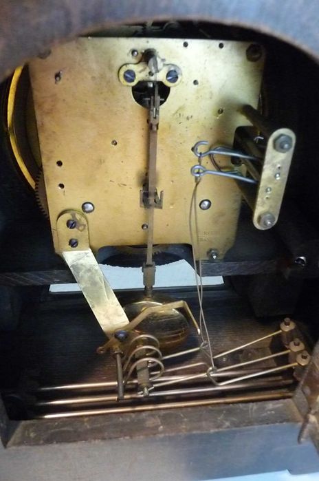 Antyczny zegar kominkowy Kienzle, 2xsygn. 100% oryg, piękny stan i wyg