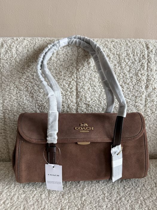 Сумка Coach Bridget Flap натуральна замш