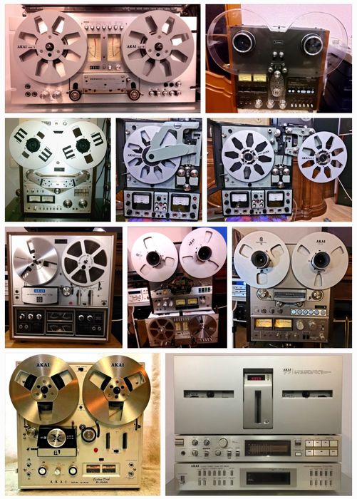 Катушечный бобинный магнитофон.