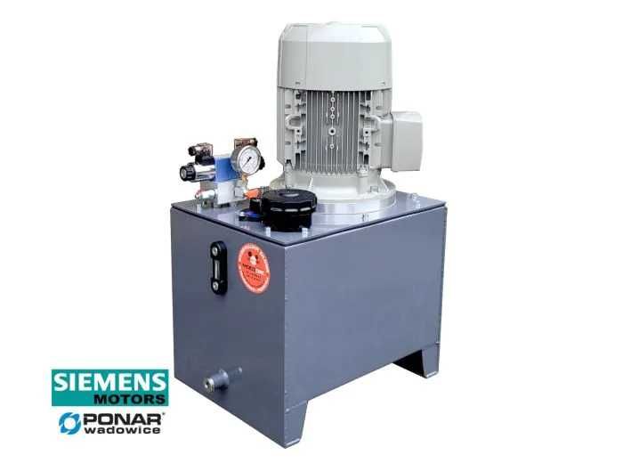 7,5kW Agregat hydrauliczny z rozdzielaczem 1 sekcja 400V zbiornik 60 litrów