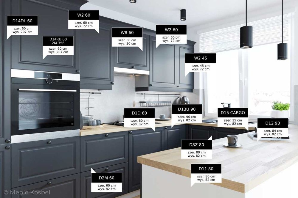 DW LAKIER Kuchnia ROMA meble szafki kuchenne mat TRANSPORT wycena