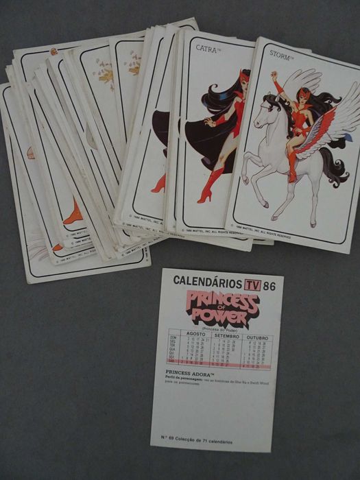 Calendários Princess of Power 86 1986
