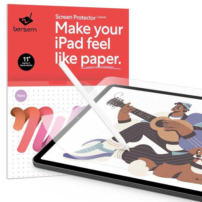BERSEM paper feel folia matowa do rysowania iPad 10 iPad 11 A16 2szt