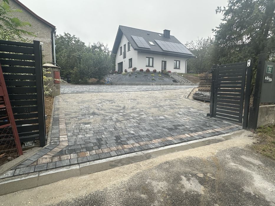 Usługi brukarskie, ukladanie kostki brukowej