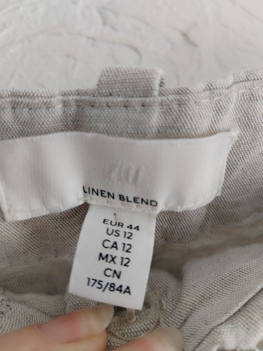 Лляні широкі  брюки палаццо від h&m