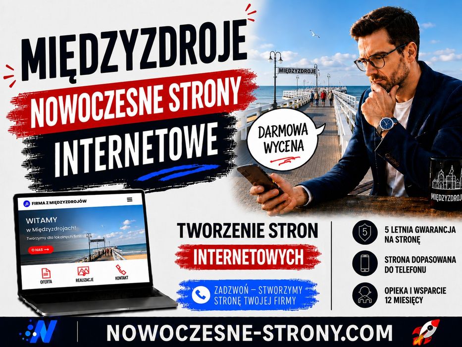 Nowoczesne Strony Internetowe | WordPress z 5-letnią Gwarancją | Opieka Stron 12 miesięcy