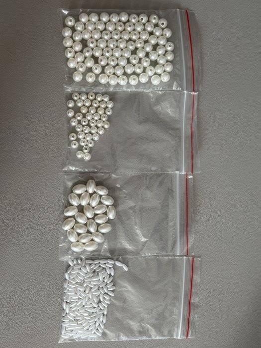 Koraliki sztuczne perełki do tworzenia biżuterii