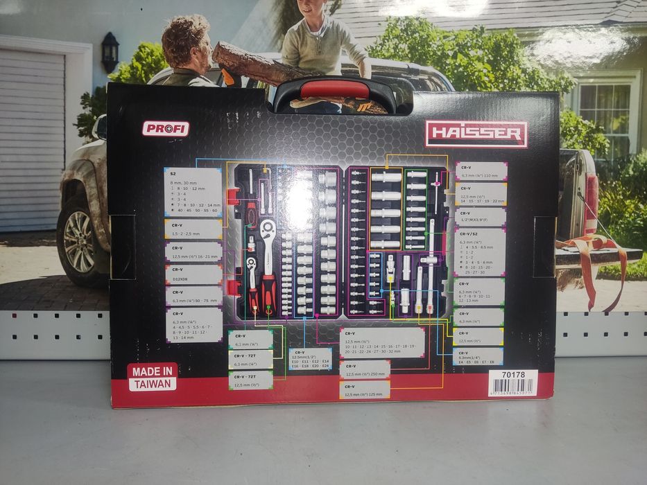 Набір інструментів Haisser 1/2", 1/4" 108 предметів 70178