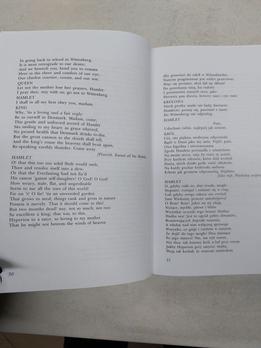 Tragiczna historia Hamleta księcia Danii. William Shakespeare