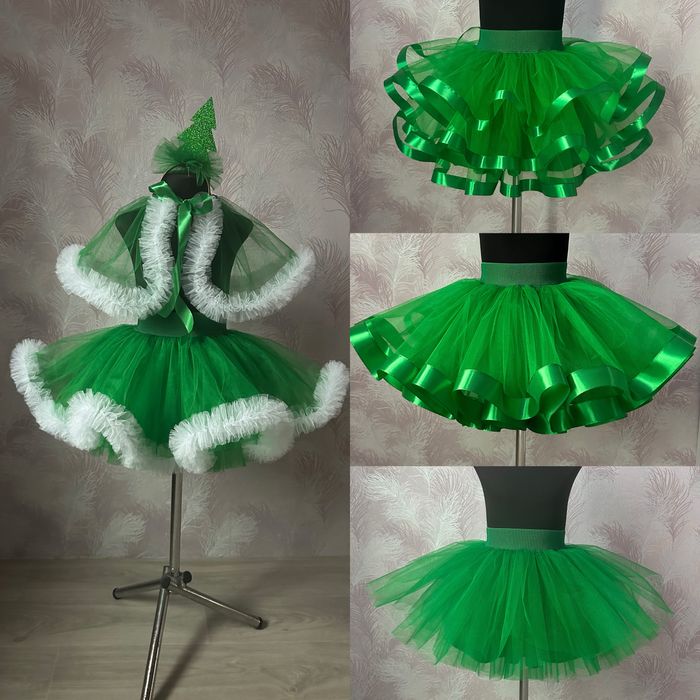 Костюм жабки , капусти , зелена червона фатінова спідниця