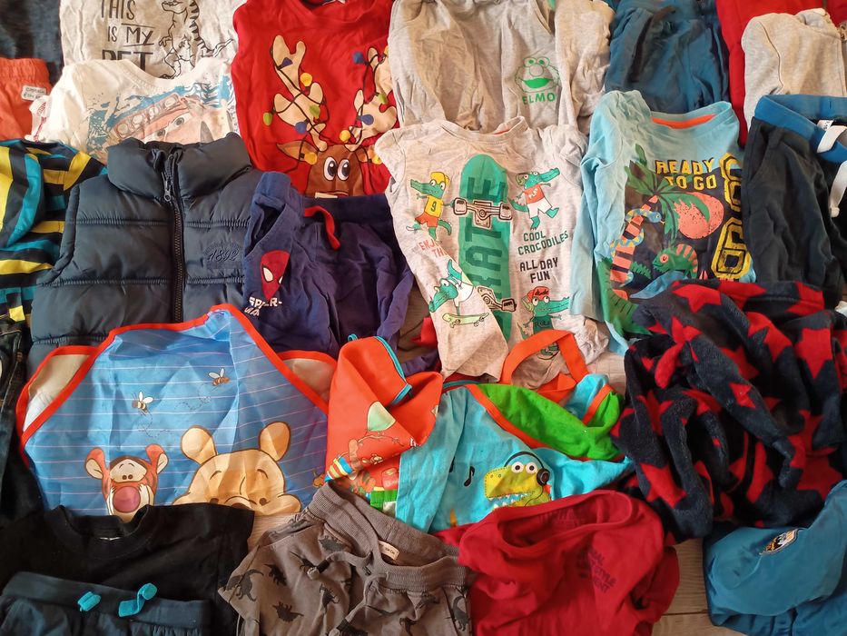 Paka 98/104 ponad 40 szt plus buty