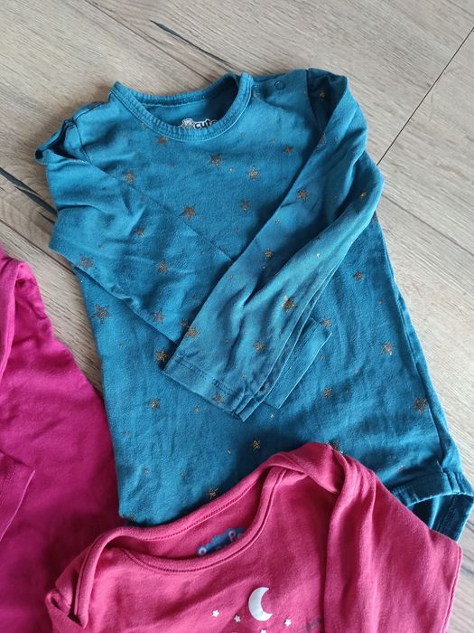 Body długi rękaw dziewczynka r.80