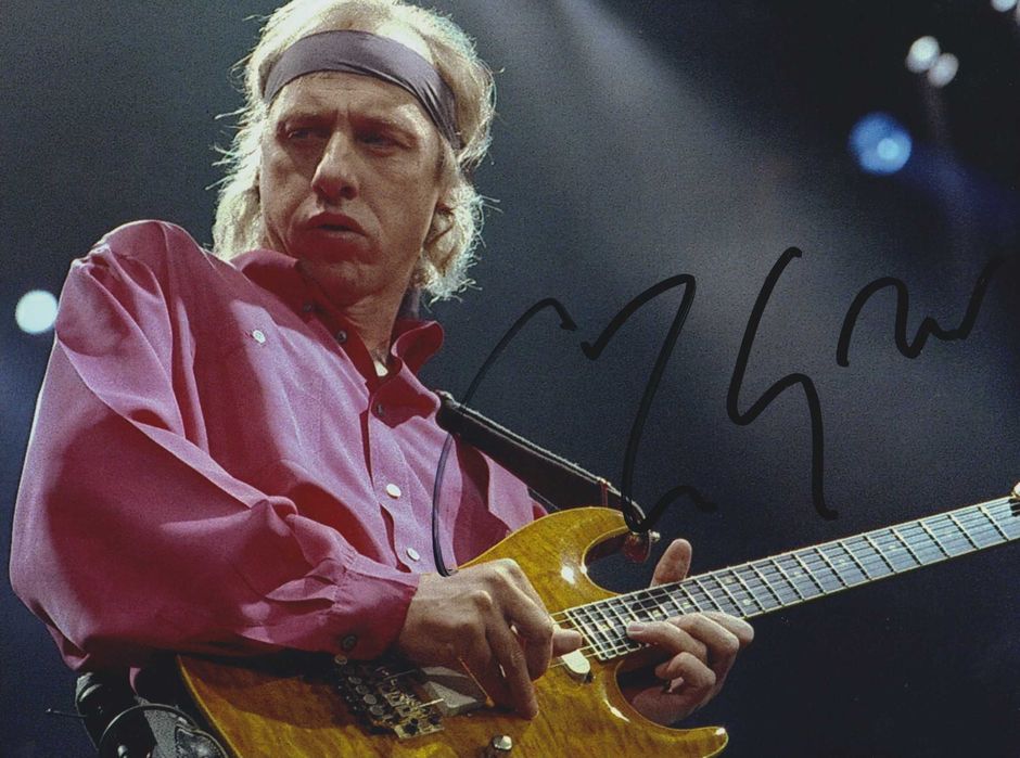 Mark Knopfler Dire Straits - autograf, fotografia 15x20 cm
