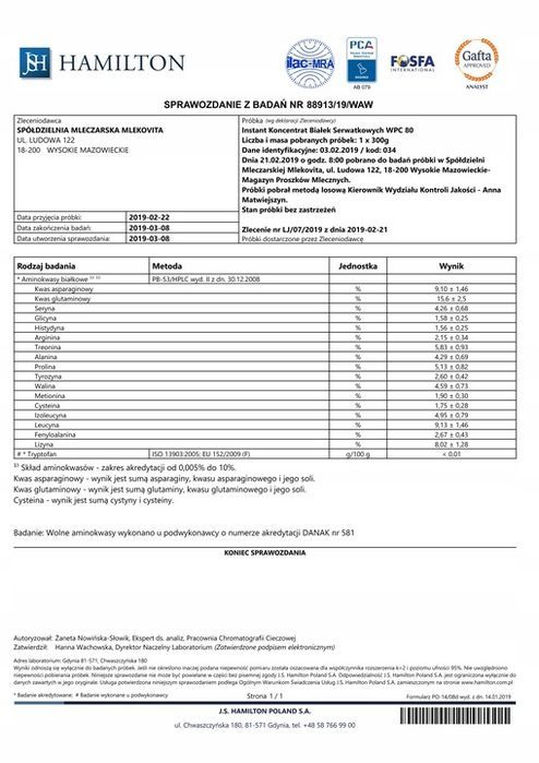 mlekovita odżywka białkowa sba wpc80 700g - czekoladowy koncetrat białka