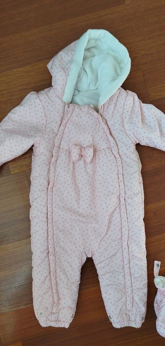 Комбінезон весняний демісезонний для дівчинки 12-18, 80-86 см