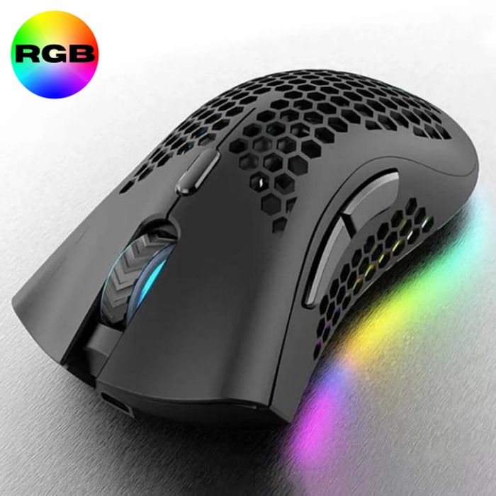 Мышка беспроводная игровая K-Snake BM600 с аккумулятором и RGB подсвет