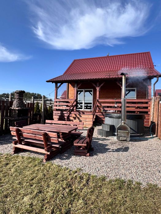 Domki nad jeziorem | Balia Jacuzzi, Sauna, Basen, Kominek | Kaszuby, Gołubie | 4–8 os.
