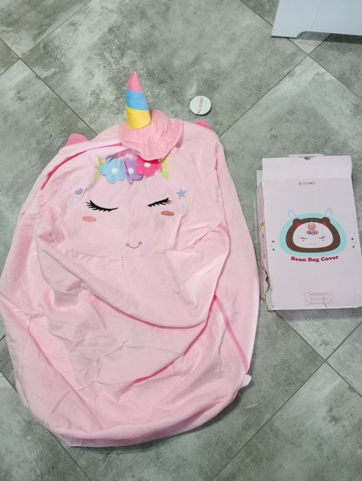 Pufa worek jednorożec  do przechowywania pluszaków