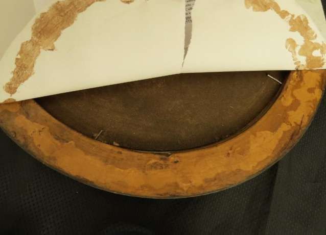 Картина овал Букет цветов масло холст Италия размер 46 x 36 см