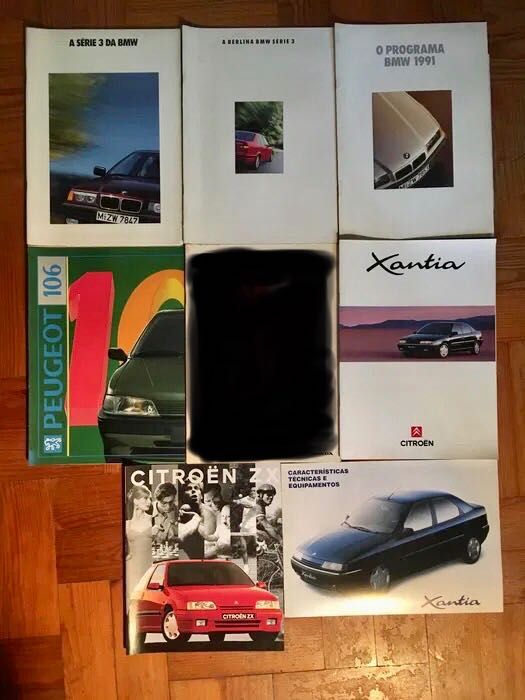 LOTE 8 CATÁLOGOS - 3 BMW - 3 Citroën - 1 Peugeot - 1 Honda