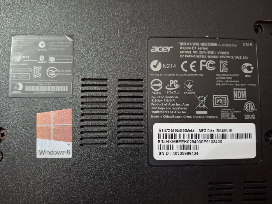 Laptop acer aspire