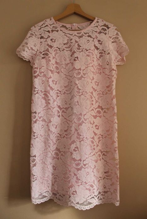 Sukienka koronkowa Mohito, jasnoróżowa